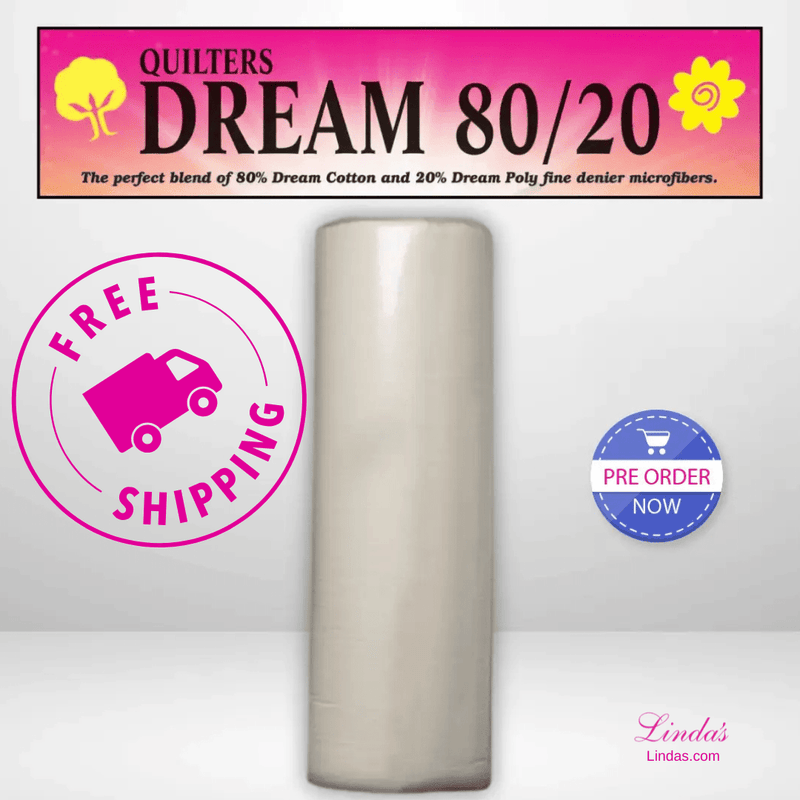 Quilters Dream Select Natural 80/20 Batting Throw Roll - 60" x 30 yards - AVAILABLE FOR PRE-ORDER - ROUGHLY 8 WEEKS - Choice FabricsQDDS-ENSR