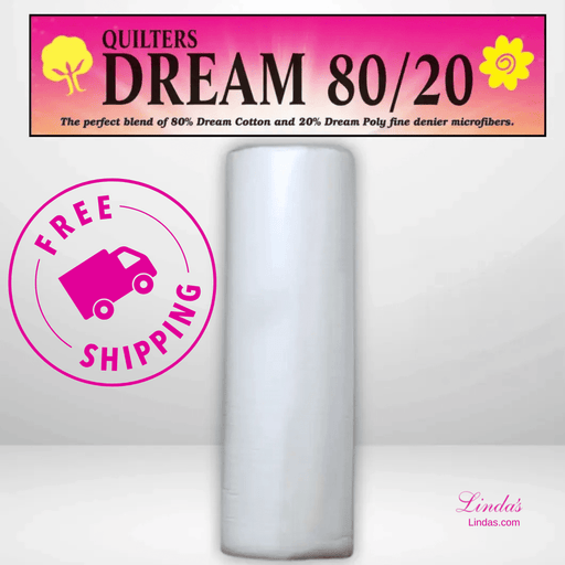 Quilters Dream Select White 80/20 Batting King Roll - 120" x 30 yards - AVAILABLE FOR PRE-ORDER - ROUGHLY 8 WEEKS - Choice FabricsQDDS-EWKR