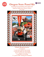 Oregon State Beavers - Tailgate Panel - Quilt Kit - Choice FabricsOSU-KIT-1