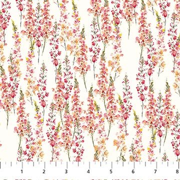 Cream Cone Flowers Flourish Cotton 44"/45" Fabric Per Yard - Choice Fabrics91172-11