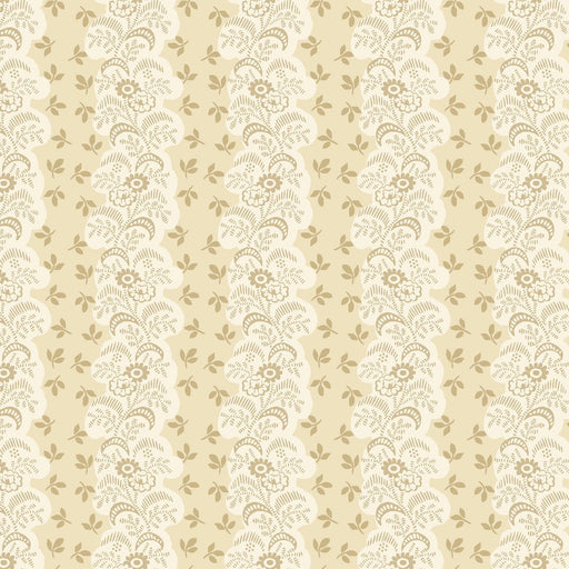 Cream Floral Stripe Lost Gardens of Heligan Cotton 43"/44" Fabric Per Yard - Choice FabricsHEG-3596-44