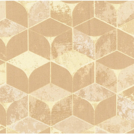 Cream Tumbling Blocks Cotton Wideback Fabric Per Yard - Choice FabricsHEG-3098W-33