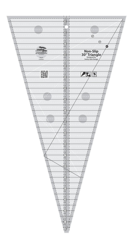 Creative Grids 30 Degree Triangle Quilt Ruler - Choice FabricsCDS-CGRSG1