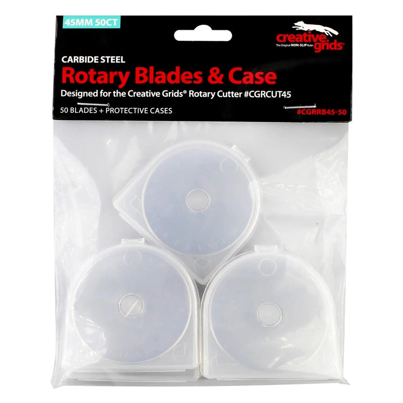 Creative Grids 45mm Replacement Rotary Blade 50pk - Choice FabricsCDS-CGRRB45-50