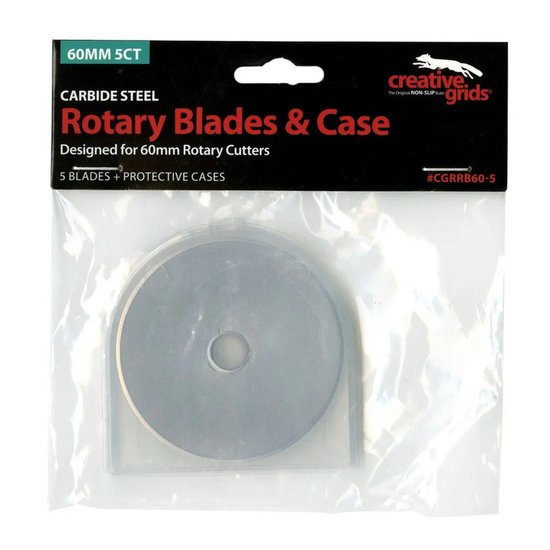 Creative Grids 60mm Replacement Rotary Blade 5pk - Choice FabricsCDS-CGRRB60-5