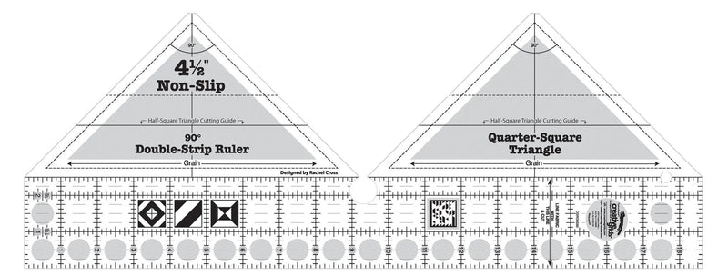 Creative Grids 90 Degree Double - Strip Quilt Ruler - Choice FabricsCDS-CGRDBS90
