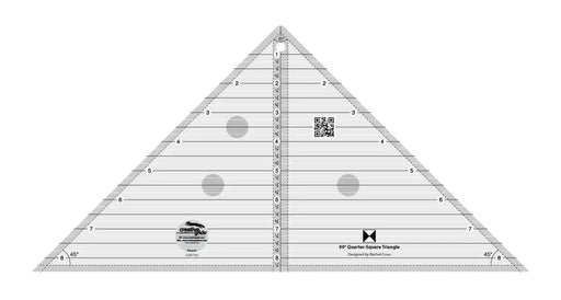 Creative Grids 90 Degree Quarter - Square Triangle Quilt Ruler - Choice FabricsCDS-CGRT90