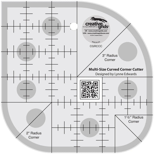 Creative Grids Curved Corner Cutter Quilt Ruler - Choice FabricsCDS-CGRCCC