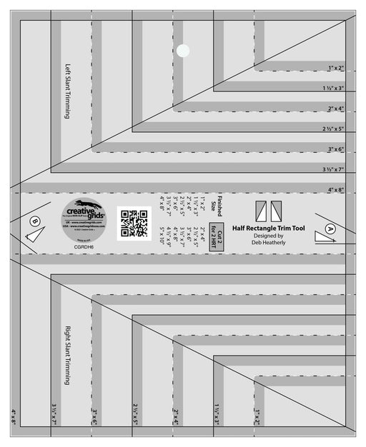 Creative Grids Half Rectangle Trim Tool - Choice FabricsCDS-CGRDH6