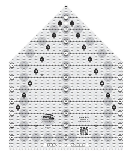 Creative Grids House Quilt Ruler - Choice FabricsCDS-CGRQB1