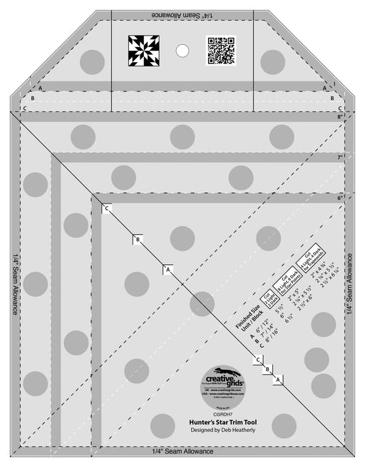 Creative Grids Hunter's Star Trim Tool - Choice FabricsCDS-CGRDH7