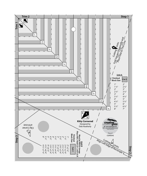 Creative Grids Kitty Cornered Ruler - Choice FabricsCDS-CGRDH5