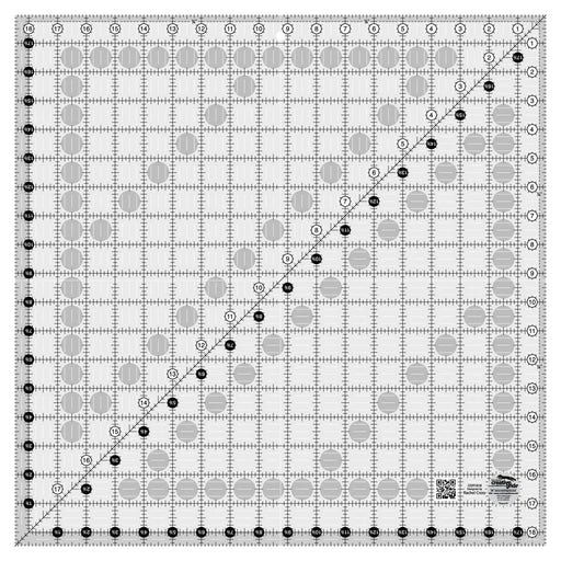 Creative Grids Quilt Ruler 18 - 1/2in Square - Choice FabricsCDS-CGR1818