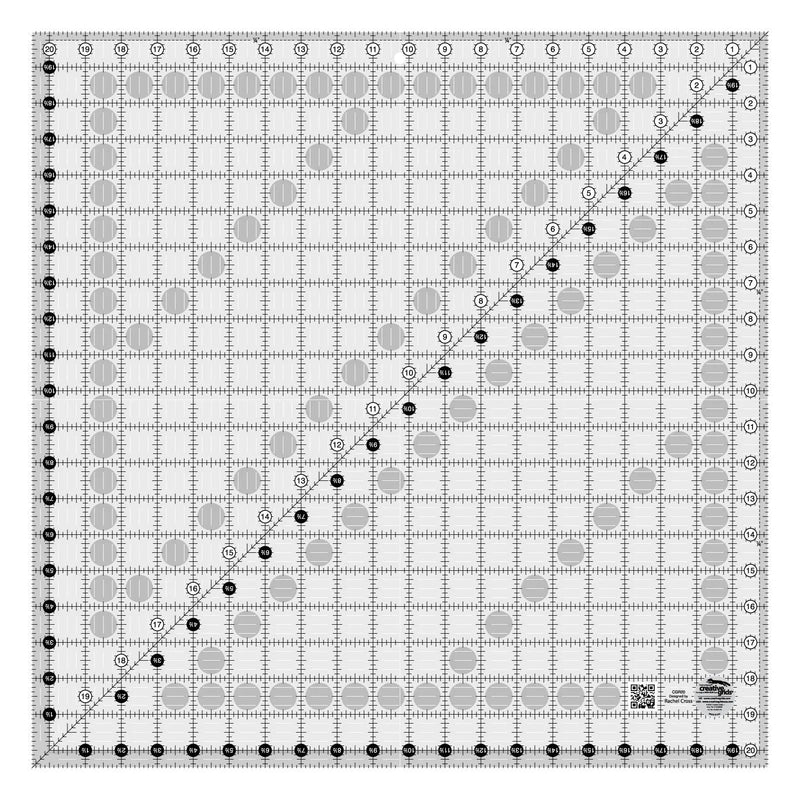 Creative Grids Quilt Ruler 20 - 1/2in Square - Choice FabricsCDS-CGR20