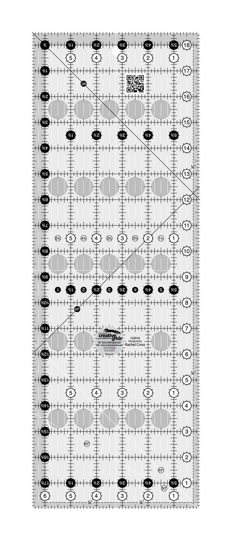 Creative Grids Quilt Ruler 6 - 1/2in x 18 - 1/2in - Choice FabricsCDS-CGR18
