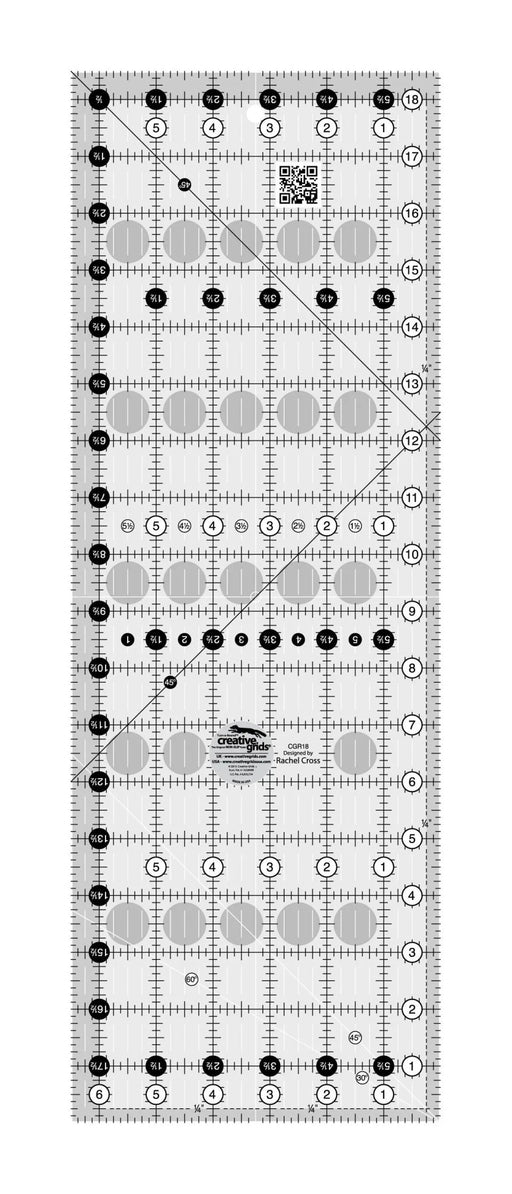 Creative Grids Quilt Ruler 6 - 1/2in x 18 - 1/2in - Choice FabricsCDS-CGR18