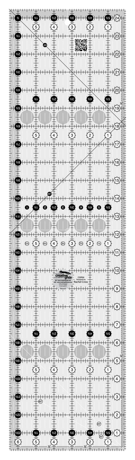 Creative Grids Quilt Ruler 6 - 1/2in x 24 - 1/2in - Choice FabricsCDS-CGR24