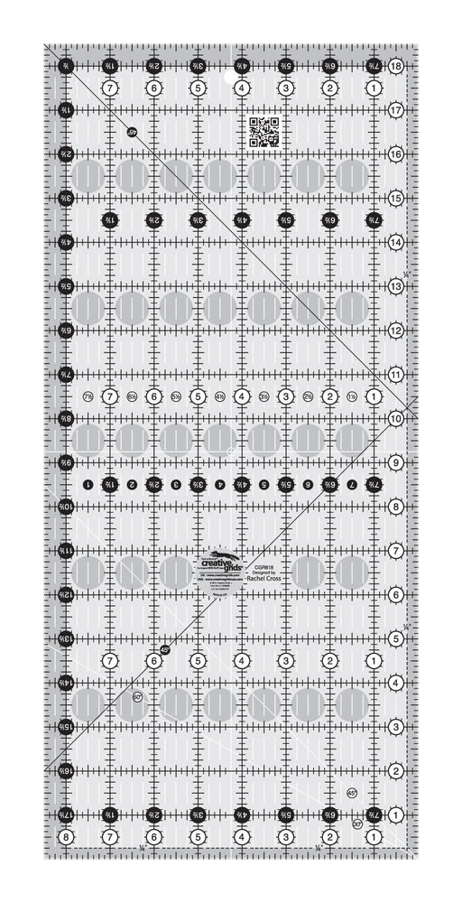Creative Grids Quilt Ruler 8 - 1/2in x 18 - 1/2in - Choice FabricsCDS-CGR818