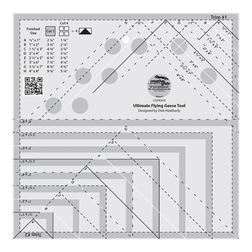 Creative Grids Ultimate Flying Geese Tool - Choice FabricsCDS-CGRDH4