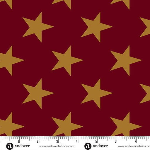 Crimson Star Spangled Fredericksburg Revisited 108" Cotton Wideback Fabric per yard - Choice FabricsAW-10050-R