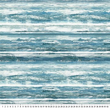 Smooth Sailing Stripe Dark Blue Multi 44"/45" Cotton Fabric Per Yard - Choice FabricsDP28907-46