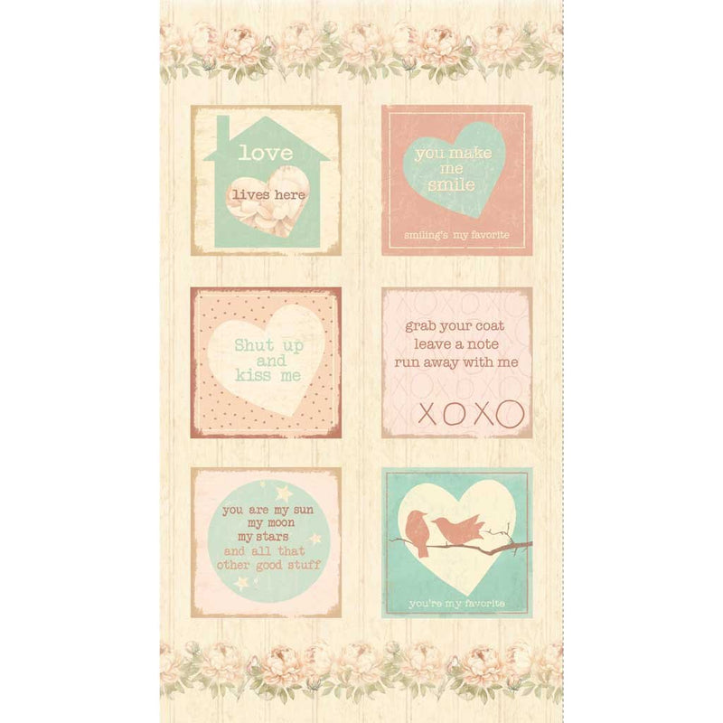 Clothworks - Pre - Order Clothworks Prints - Love Blooms - Choice FabricsDS-100190-001 - Y4994-59