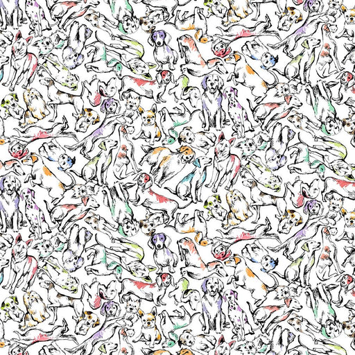 Michael Miller Fabrics - Michael Miller Prints Direct - Choice FabricsDS-100604-001 - DCX12403-WHIT-D