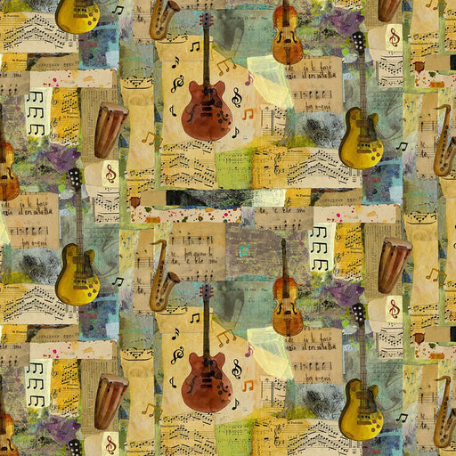 Clothworks - Pre - Order Clothworks Prints - Jammin - Choice FabricsDS-100860-001 - Y5021-55