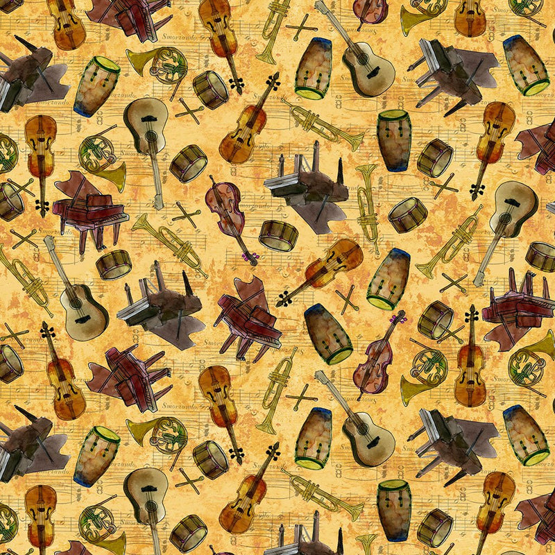 Clothworks - Pre - Order Clothworks Prints - Jammin - Choice FabricsDS-100864-001 - Y5024-68