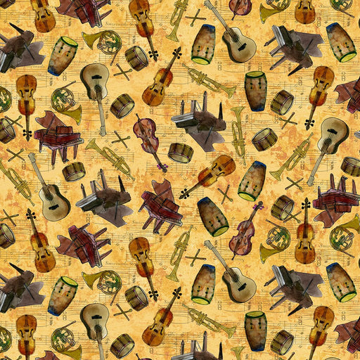 Clothworks - Pre - Order Clothworks Prints - Jammin - Choice FabricsDS-100864-001 - Y5024-68