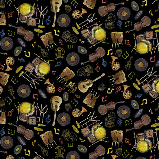 Clothworks - Pre - Order Clothworks Prints - Jammin - Choice FabricsDS-100865-001 - Y5025-3