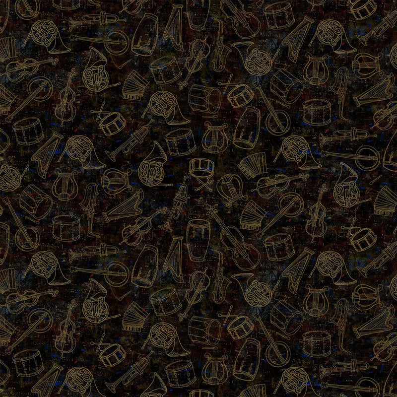 Clothworks - Pre - Order Clothworks Prints - Jammin - Choice FabricsDS-100868-001 - Y5027-16
