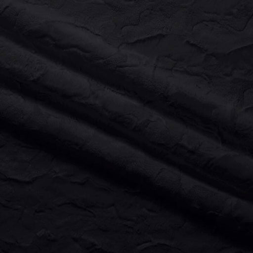 Minky Solid - Black - Choice FabricsE-SILKY-BLACK