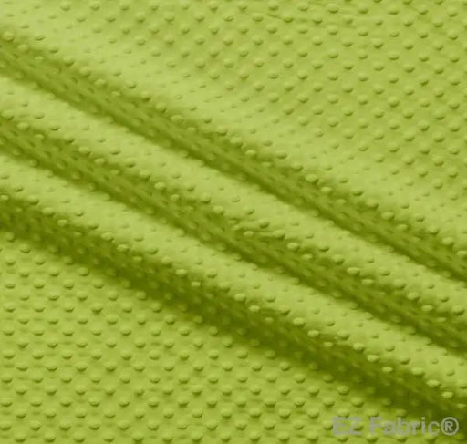 EZ Fabric / Touch Textiles - Solid Minky Dot Direct - Choice FabricsDS-87589-001 - E-DOTS APPLE GREEN