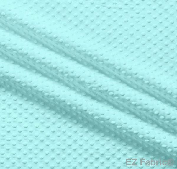 EZ Fabric / Touch Textiles - Solid Minky Dot Direct - Choice FabricsDS-87589-002 - E-DOTS AQUAMARINE