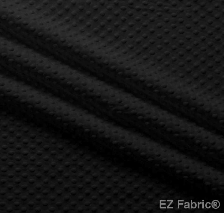 EZ Fabric / Touch Textiles - Solid Minky Dot Direct - Choice FabricsDS-87589-004 - E-DOTS BLACK