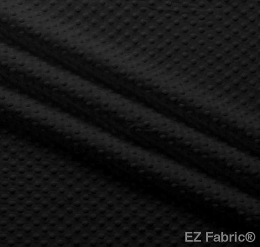 EZ Fabric / Touch Textiles - Solid Minky Dot Direct - Choice FabricsDS-87589-004 - E-DOTS BLACK