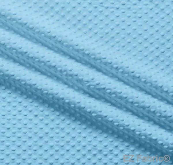 EZ Fabric / Touch Textiles - Solid Minky Dot Direct - Choice FabricsDS-87589-005 - E-DOTS BLUE BELL