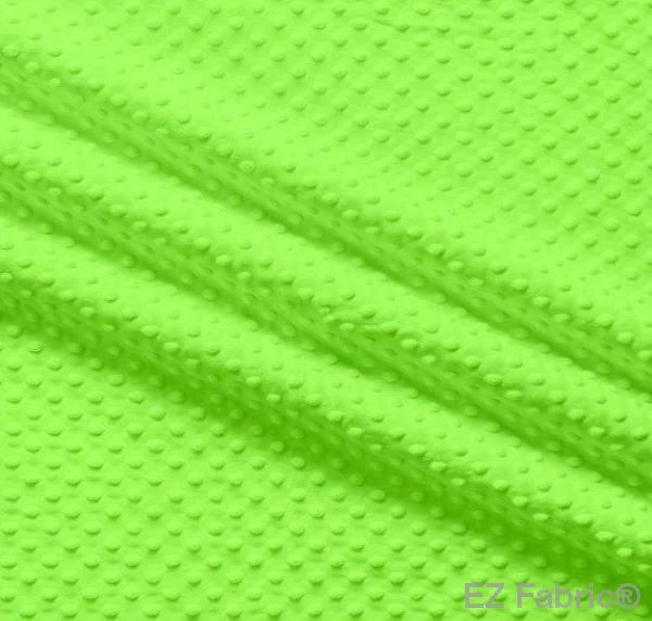 EZ Fabric / Touch Textiles - Solid Minky Dot Direct - Choice FabricsDS-87589-007 - E-DOTS BRIGHT LIME