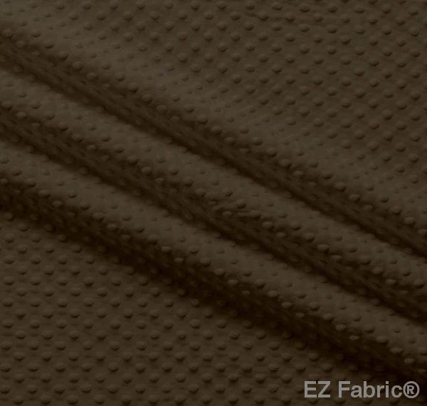 EZ Fabric / Touch Textiles - Solid Minky Dot Direct - Choice FabricsDS-87589-010 - E-DOTS BROWN