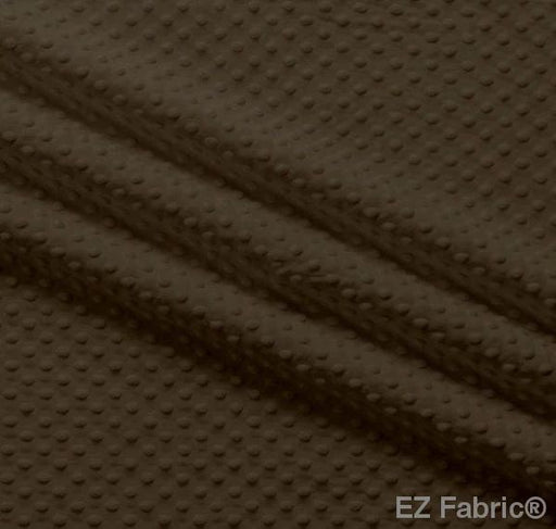 EZ Fabric / Touch Textiles - Solid Minky Dot Direct - Choice FabricsDS-87589-010 - E-DOTS BROWN