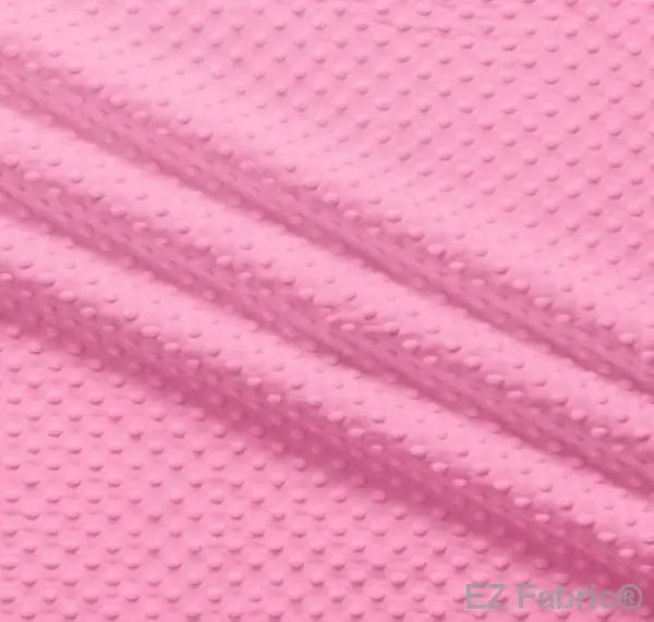 EZ Fabric / Touch Textiles - Solid Minky Dot Direct - Choice FabricsDS-87589-011 - E-DOTS BUBBLEGUM PINK