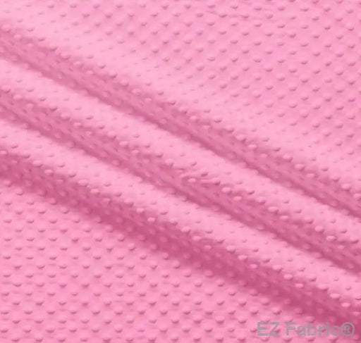EZ Fabric / Touch Textiles - Solid Minky Dot Direct - Choice FabricsDS-87589-011 - E-DOTS BUBBLEGUM PINK