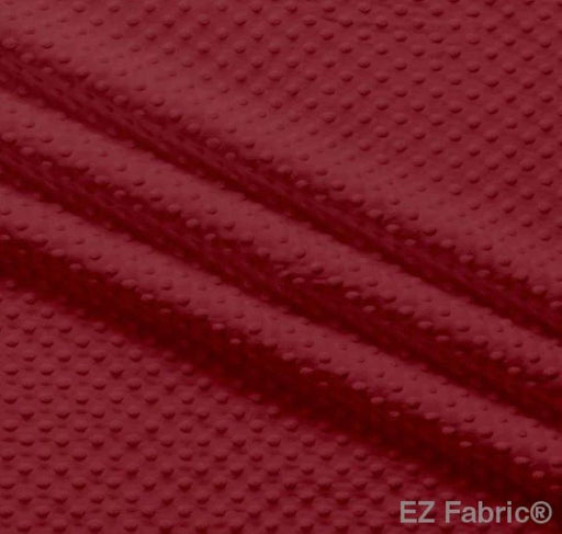 EZ Fabric / Touch Textiles - Solid Minky Dot Direct - Choice FabricsDS-87589-012 - E-DOTS BURGANDY