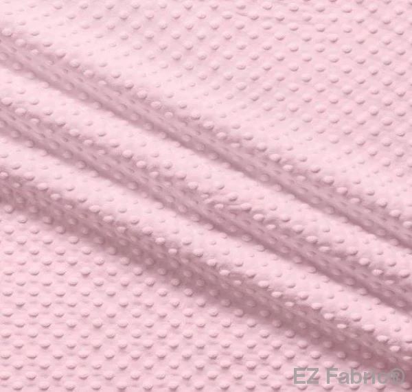 EZ Fabric / Touch Textiles - Solid Minky Dot Direct - Choice FabricsDS-87589-014 - E-DOTS CANDY PINK