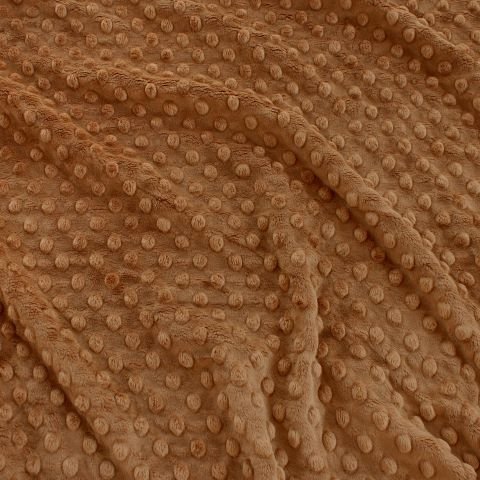 EZ Fabric / Touch Textiles - Solid Minky Dot Direct - Choice FabricsDS-87589-015 - E-DOTS CARAMEL