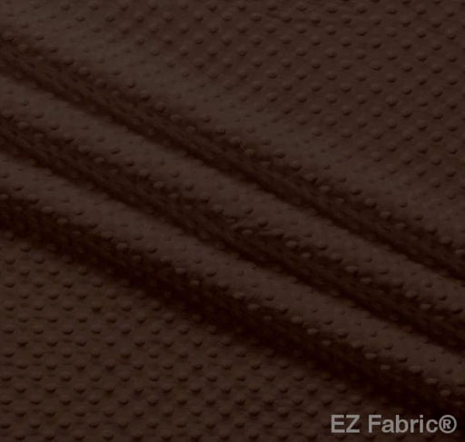EZ Fabric / Touch Textiles - Solid Minky Dot Direct - Choice FabricsDS-87589-018 - E-DOTS CHOCOLATE