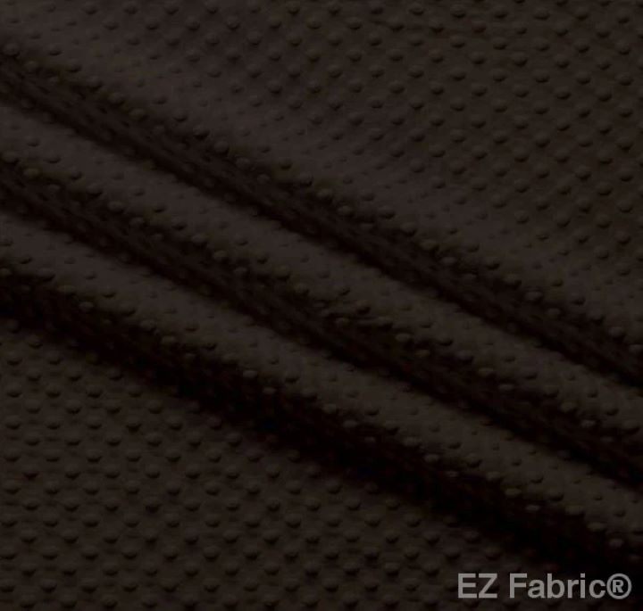 EZ Fabric / Touch Textiles - Solid Minky Dot Direct - Choice FabricsDS-87589-021 - E-DOTS DARK CHOCOLATE