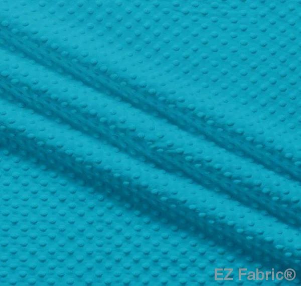 EZ Fabric / Touch Textiles - Solid Minky Dot Direct - Choice FabricsDS-87589-023 - E-DOTS DARK TURQUOISE