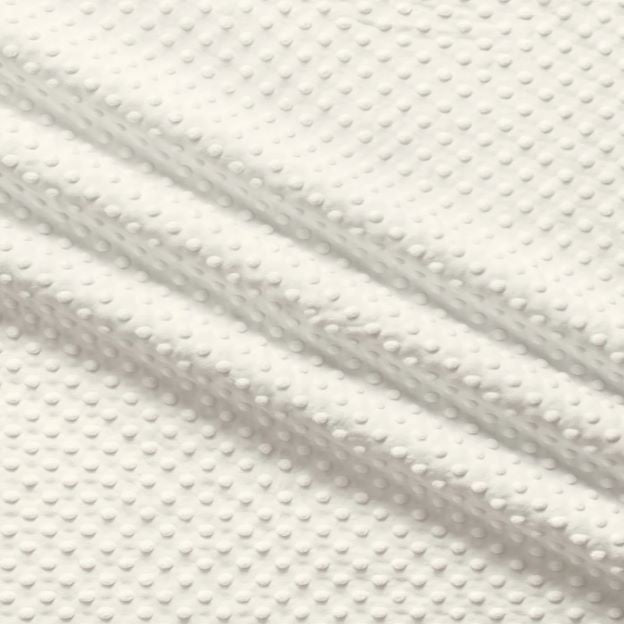 EZ Fabric / Touch Textiles - Solid Minky Dot Direct - Choice FabricsDS-87589-029 - E-DOTS G.WHITE